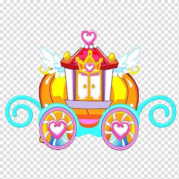 Cinderella Pumpkin Cartoon, Cartoon love pumpkin carriage transparent background PNG clipart