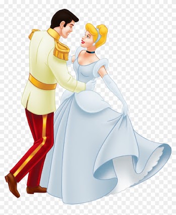 Cinderella Wedding Clipart - Cinderella And Prince Charming