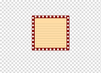 Cine, yellow and red lined notes art transparent background PNG clipart