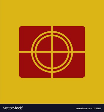 Cinema film frame in flat vector image
