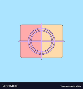 Cinema film frame in flat vector image