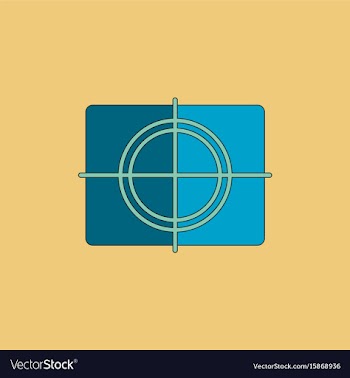 Cinema film frame in flat vector image