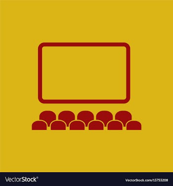 Cinema hall in flat style vector image