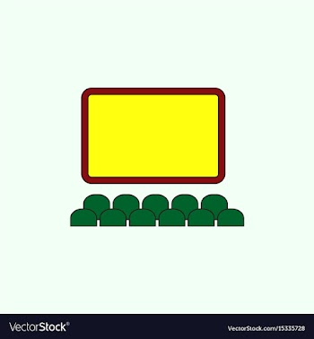 Cinema hall in flat style vector image