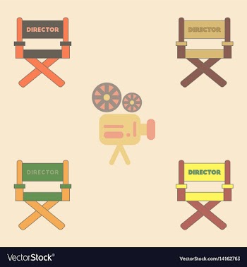 Cinema producer seat vector image