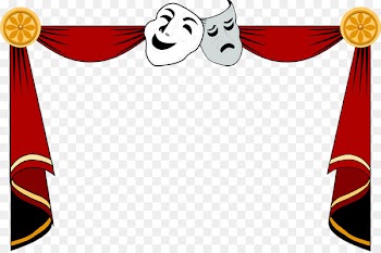 Cinema Theatre Theater drapes and stage curtains Clip art - Drama Masks Clipart 