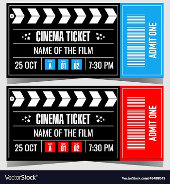 cinema ticket design template