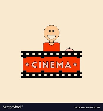 Cinema Ticket Office in flat vector image