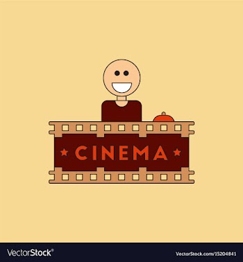 Cinema ticket office in flat vector image