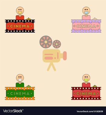 Cinema ticket office vector image