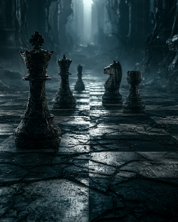Cinematic Chessboard: A Strategic Standoff