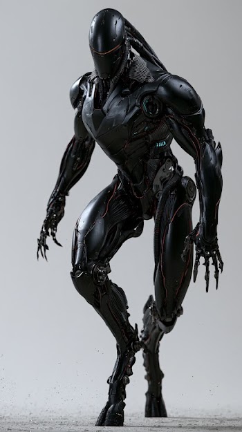 Cinematic Cyberpunk Biomechanical Hunter