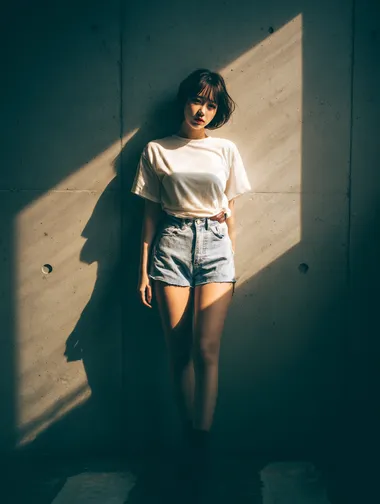 Cinematic Fashion Portrait of a Korean Woman Cinematic Fashion Portrait of a Korean Woman