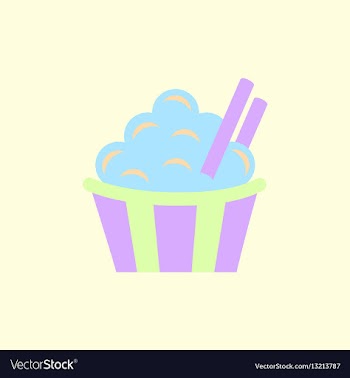 Cinnamon cupcake vector image
