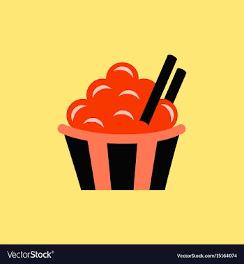 Cinnamon cupcake vector image
