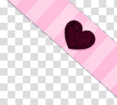 Cintita cute, heart red and pink stripes illustration transparent background PNG clipart