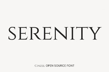 Cinzel open source font by Natanael | Free Font Add-on - rawpixel