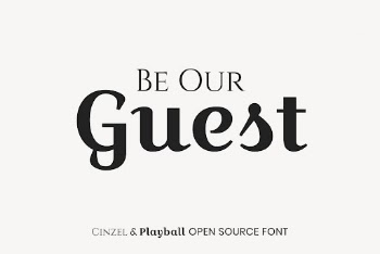 Cinzel & Playball open source | Free Font Add-on - rawpixel