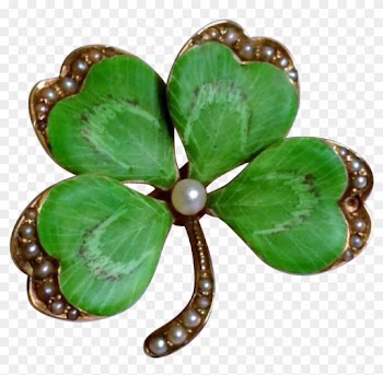 Circa 1900, Four Leaf Clover Or Shamrock In 14k Yellow - Shamrock