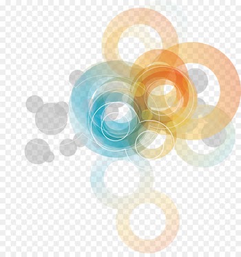 Circle Abstraction - Abstract color shading  card 