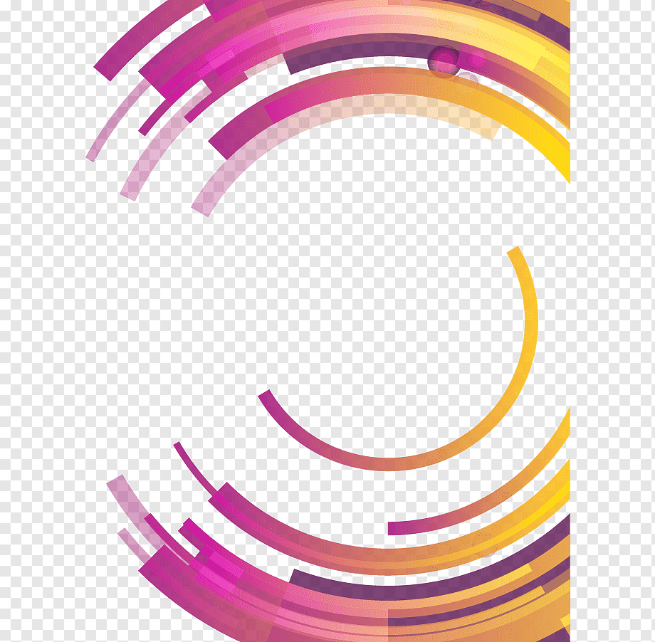Circle Abstraction Abstract differential geometry, Colorful abstract geometric circle, round blue, pink, and yellow, purple, color Splash, violet png