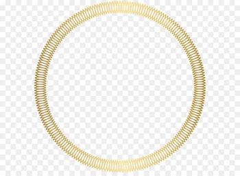 Circle Area Point Angle - Gold Round Deco Border Transparent Clip Art Image 