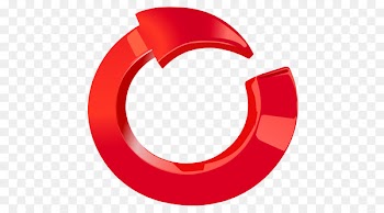 Circle & Arrow 3D Circle Red - red arrow 