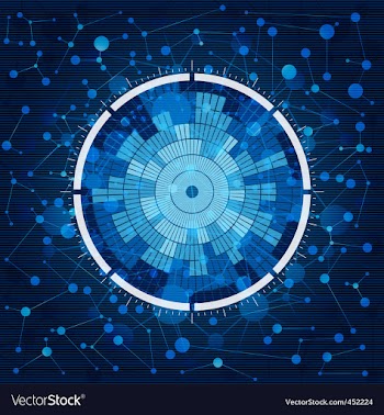 Circle background vector image