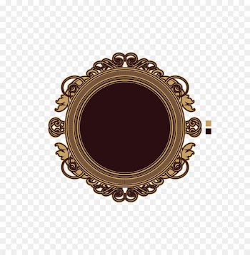 Circle Badge Emblem - Vintage European pattern circular badge 