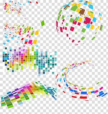 Circle Ball Space Solid geometry, Color sense of space lattice transparent background PNG clipart