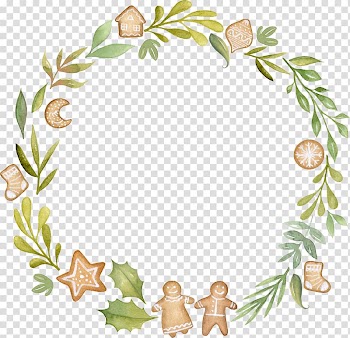 Circle , Biscuit leaves ring transparent background PNG clipart