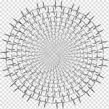 Circle Black and white Line art , circle transparent background PNG clipart
