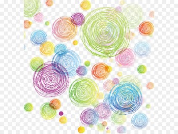 Circle Blue-green Art - Colorful lines 