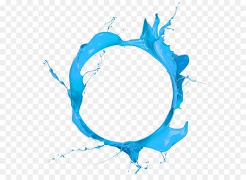 Circle Blue Paint - Blue ink circle 