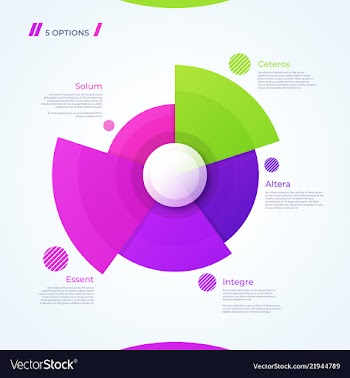  					Circle chart design template for creating vector image														