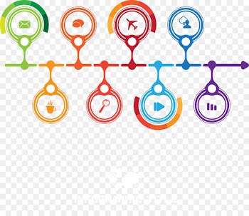 Circle Chart Infographic - Vector symmetrical ring chart 