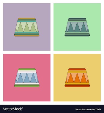 Circle circus or theater stage collection vector image