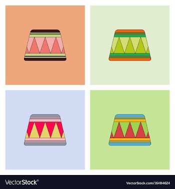 Circle circus or theater stage collection vector image