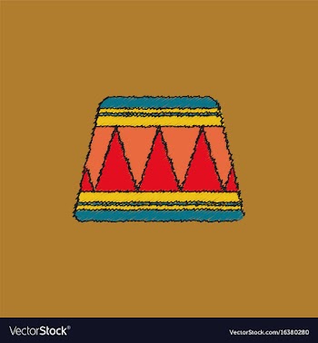 Circle circus or theater stage in hatching style vector image