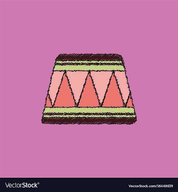 Circle circus or theater stage in hatching style vector image