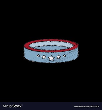 Circle circus or theater stage in hatching style vector image