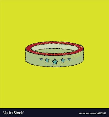 Circle circus or theater stage in hatching style vector image