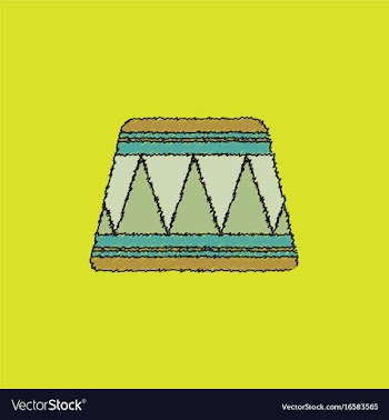Circle circus or theater stage in hatching style vector image