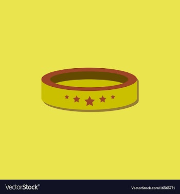 Circle circus or theater stage in sticker style vector image