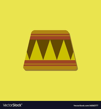 Circle circus or theater stage in sticker style vector image