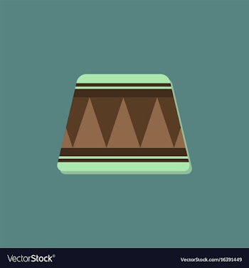 Circle circus or theater stage in sticker style vector image