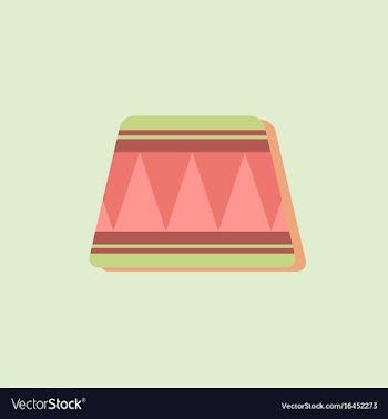 Circle circus or theater stage in sticker style vector image