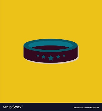 Circle circus or theater stage in sticker style vector image