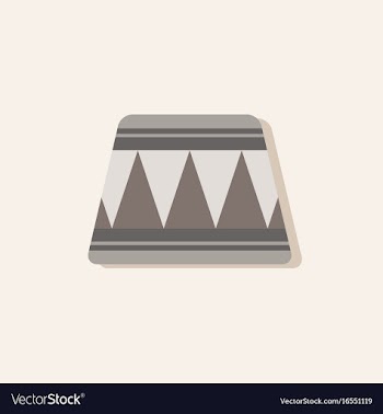 Circle circus or theater stage in sticker style vector image