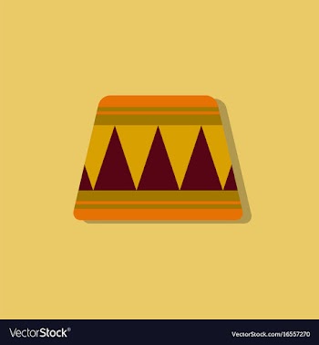 Circle circus or theater stage in sticker style vector image